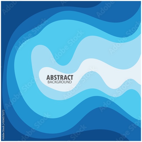 ABSTRACT WAVE BACKGROUND DESIGN WITH BLUE COMBINATION VECTOR