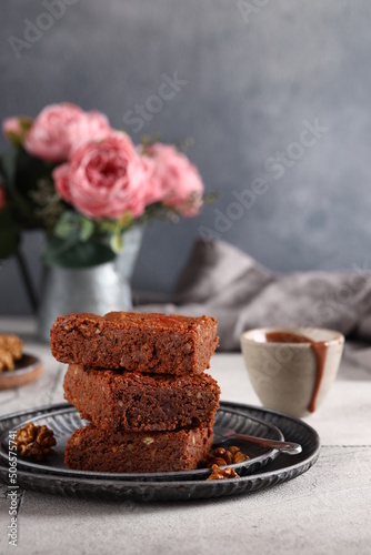 Fotografía super chocolate cakes brownie dessert