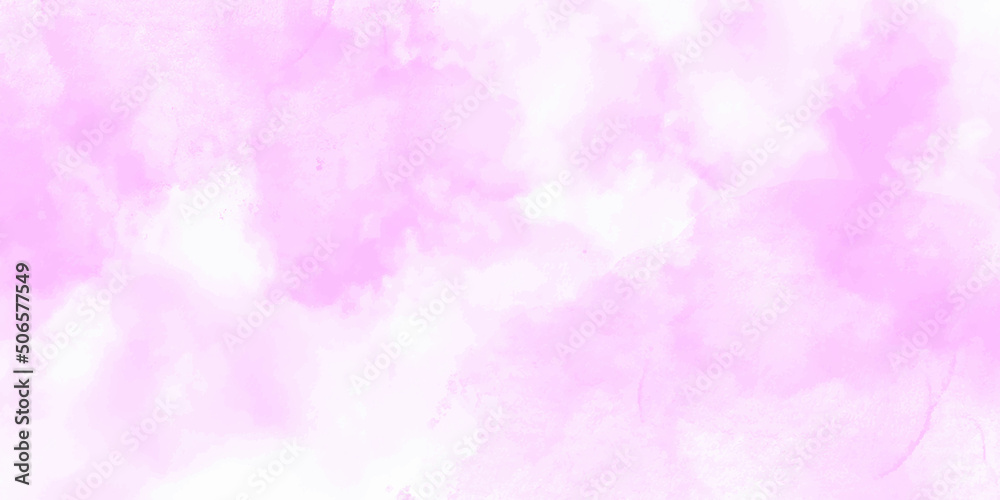  Pink  white sky clouds and Abstract watercolor digital art painting for texture background. Abstract pink white sky Water color background, Illustration, texture for design.