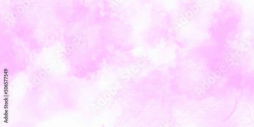  Pink white sky clouds and Abstract watercolor digital art painting for texture background. Abstract pink white sky Water color background, Illustration, texture for design.