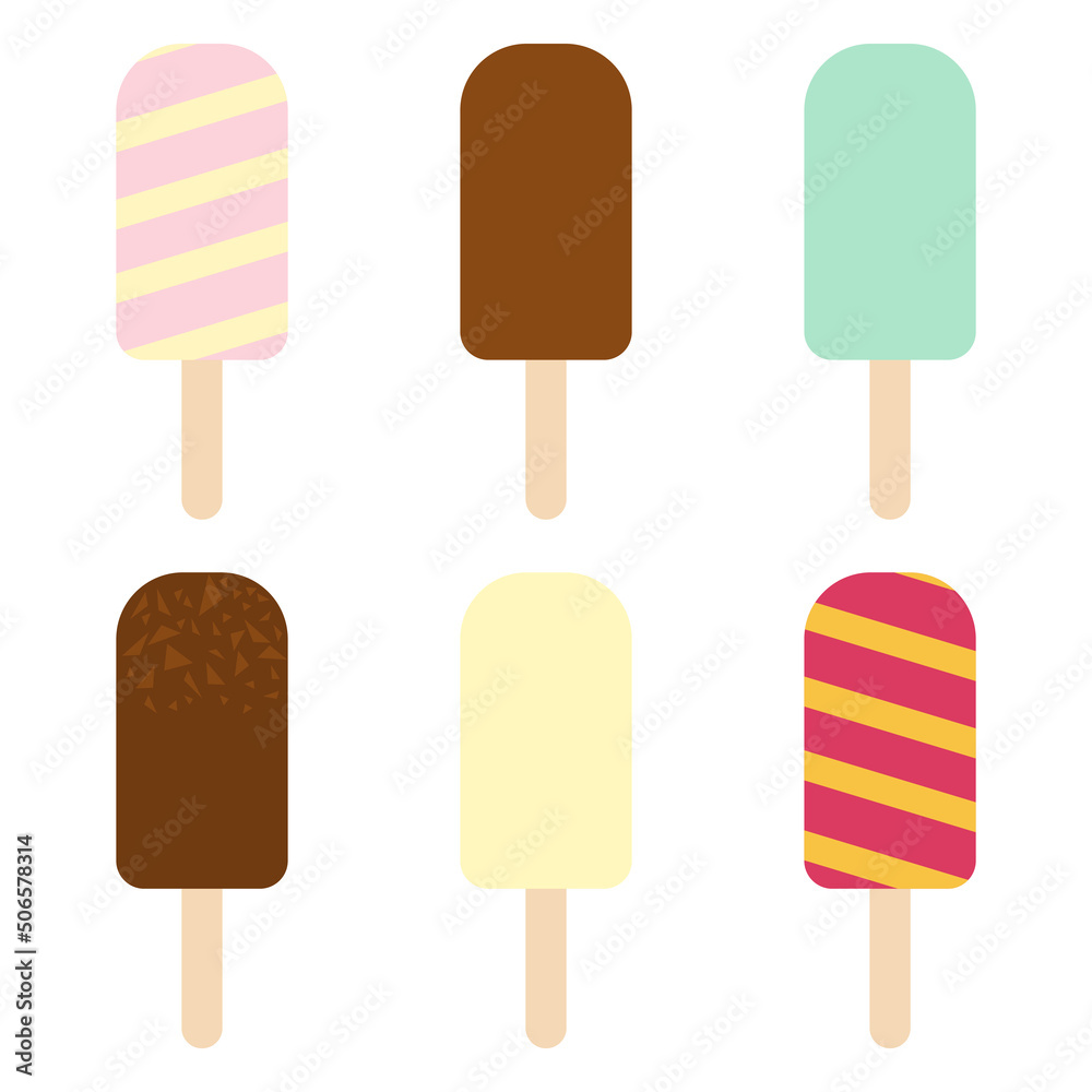 simple vector illustration ice cream on white background simple vector illustration ice cream on white background