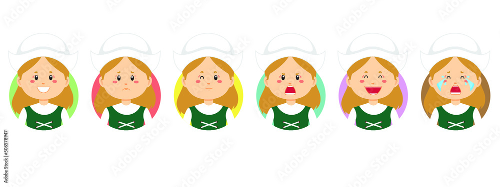 Germany Avatar with Various Expression Germany Avatar with Various Expression