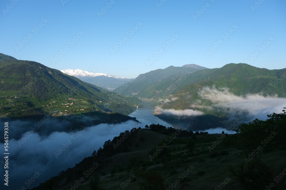 The is Artvin Borçka Muratlı barrage beautiful tourism place..turkey The is Artvin Borçka Muratlı barrage beautiful tourism place..turkey