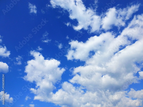 blue sky with clouds