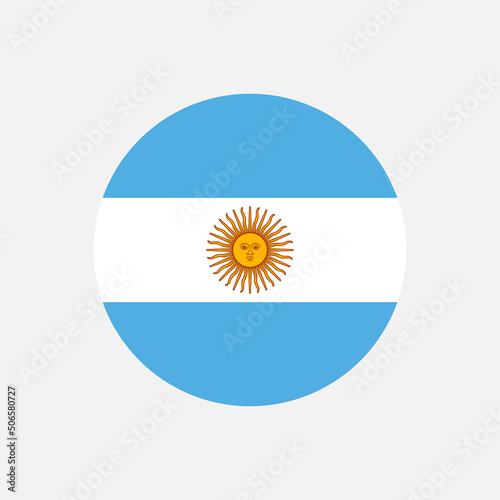 Country Argentina. Argentina flag. Vector illustration.