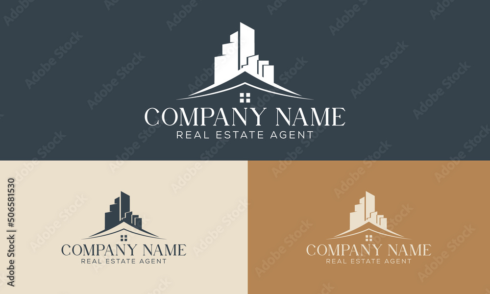 Building and Construction real estate logo design 