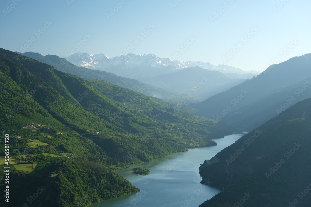 The is Artvin Borçka Muratlı barrage beautiful tourism place..turkey The is Artvin Borçka Muratlı barrage beautiful tourism place..turkey