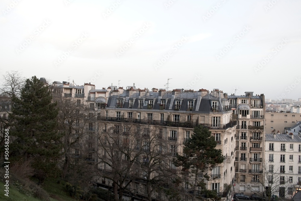 view of the city from the top of the hill