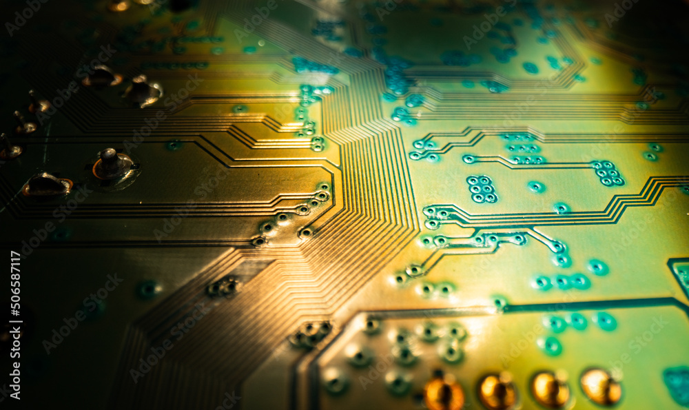 Computer Engineering Technology Board Inage Circuit board, electronic motherboard. Digital engineering concept, hi ...