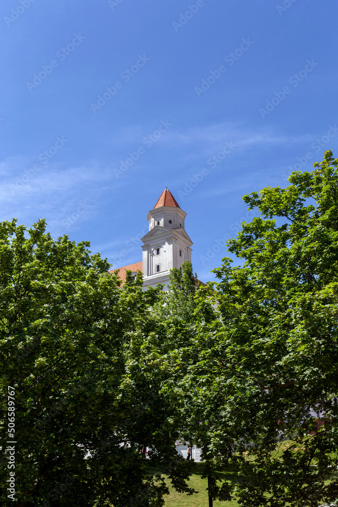 Bratislava castle on a sunny spring day Bratislava castle on a sunny spring day