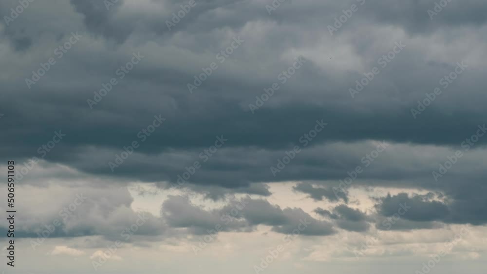 Spring cloudy sky. Accelerated recording. Spring cloudy sky. Accelerated recording.
