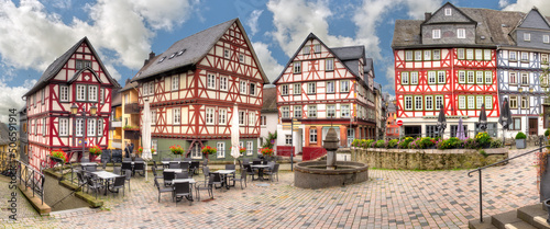 Valokuva Ensemble von Fachwerkhäusern, am Kornmarkt in der historischen Altstadt von Wetz