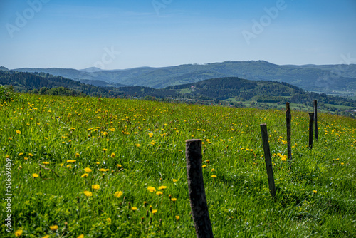 Czechy, Karpaty, Beskid Śląsko-Morawski, panorama widok z Beskidu Śląskiego w...