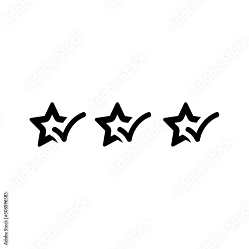 Black line for Best Quality Icon