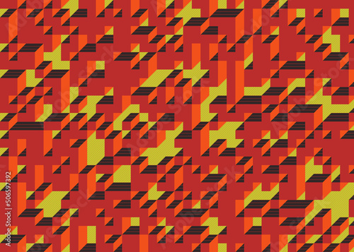 Implementation of Edward Zajec’s “Il Cubo” from 1971. Essentially a Truchet tile set of 8 tiles and rules for placement art illustration