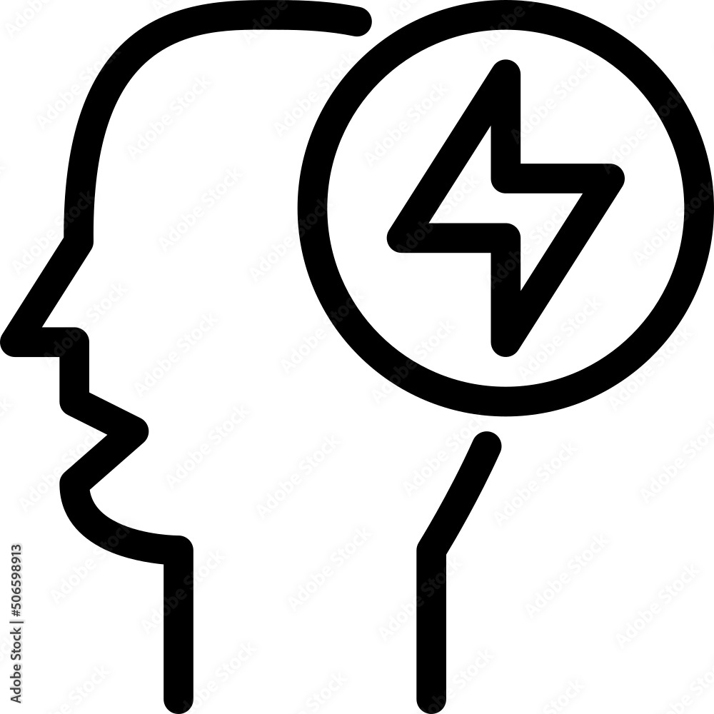 thinking line icon thinking line icon