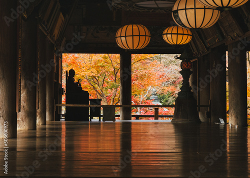 秋の長谷寺(奈良県桜井市)