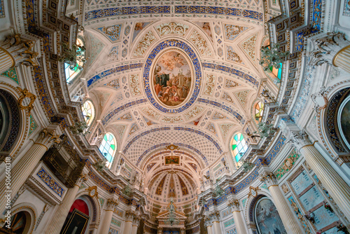 Interior of the church of San Giovanni Evangelista (St. John the Evangelist) in the historic center of Scicli photo