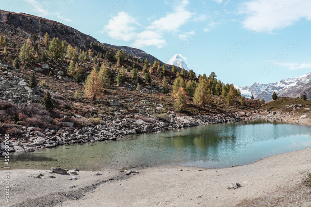 The five lakes hike in Zermatt.