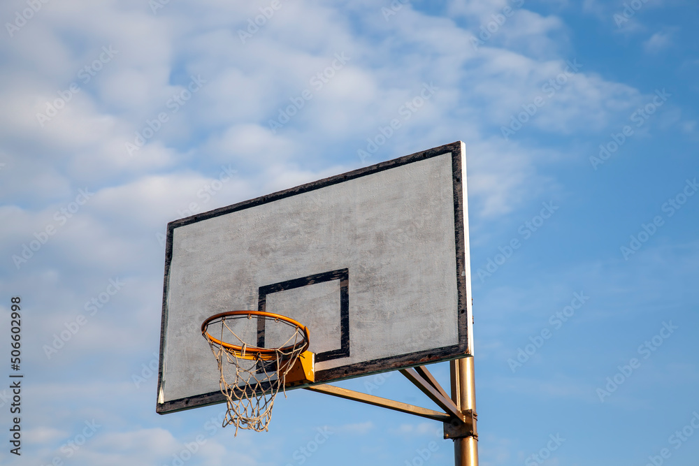 old basketball shield and basketball hoop old basketball shield and basketball hoop