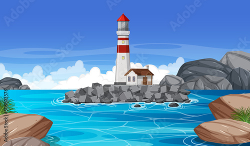 Lighthouse on the coast