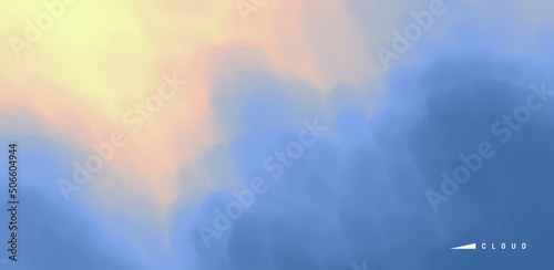 Abstract background with dynamic effect. Nature background. 3d vector illustration. Design for banner, flyer, poster, cover or brochure.