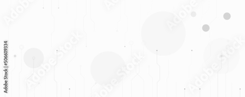 Abstract of black and white line electronic or electrical connection engineering technology concept, vector background