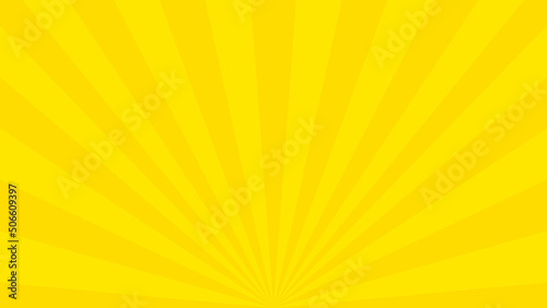 Yellow background sunray abstract.