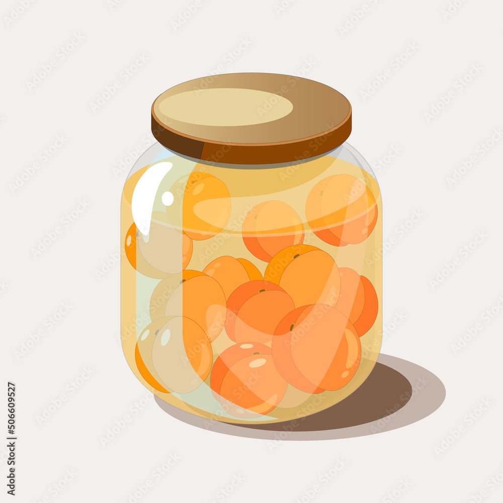 Jar of apricots Jar of apricots