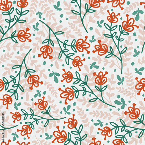 Floral texture seamless pattern.