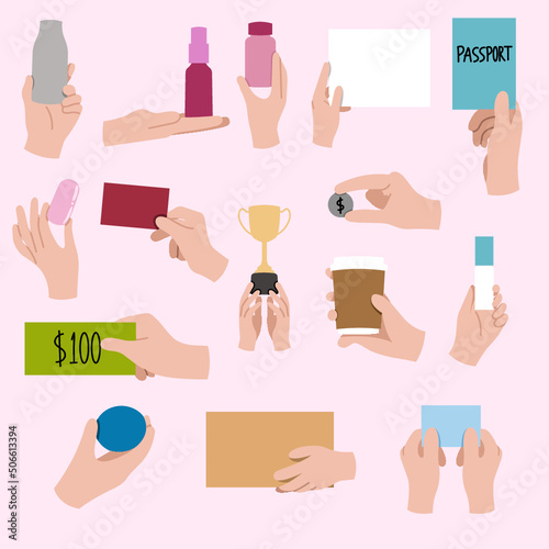 Hand holding gesture