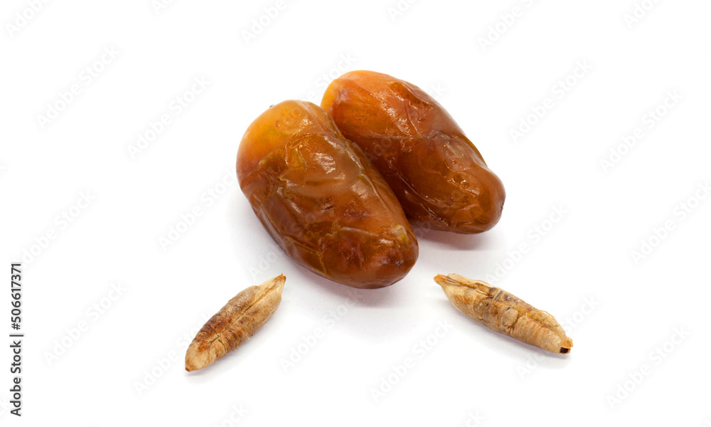 Dates isolated on white background Dates isolated on white background