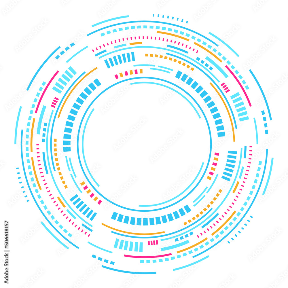 Abstract technology circles vector background Abstract technology circles vector background