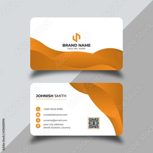 Modern professional business card design vector