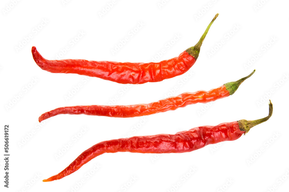 Red hot chili pepper isolated on a white background Red hot chili pepper isolated on a white background