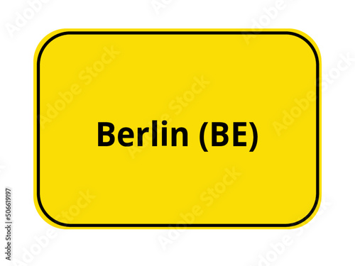 Ortseingangsschild - Berlin BE