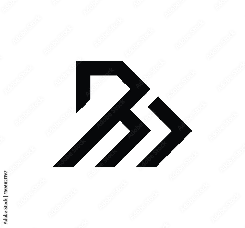 bb letter vector, BB Letter Logo Design 