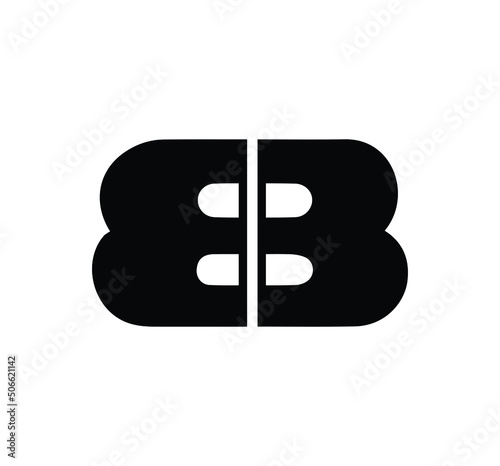 bb letter vector, BB Letter Logo Design  bold letter  