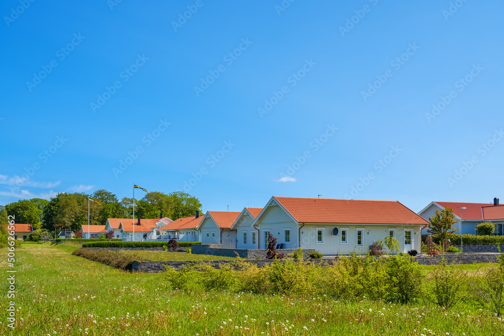 Residential houses with gardens Residential houses with gardens