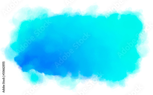 blue with blue watercolor spot with gradient