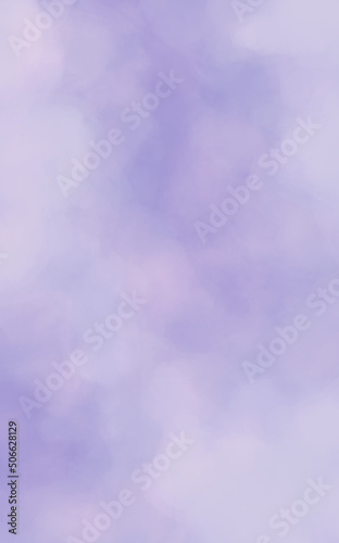 Purple abstract watercolor background, smoke