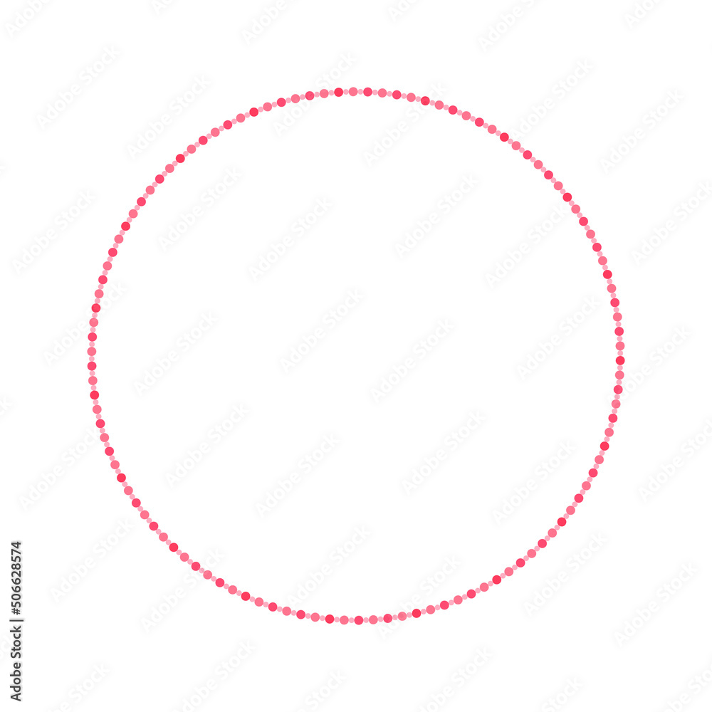 Round pastel frame with polka dot pattern design. Simple minimal Valentine's Day decorative element. Round pastel frame with polka dot pattern design. Simple minimal Valentine's Day decorative element.