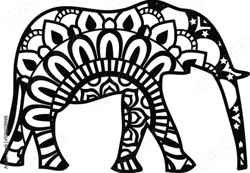 Mandala design. You can change the size and color of the eps file as you like. Will fit well as a design on a shirt or in your shadow box. You can also use laser cutters like Cricut, Glowforge