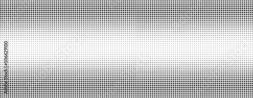 Halftone dotted gradient abstract background. Vector black and white grunge texture