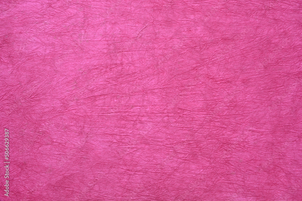 鮮やかなピンクの日本の紙