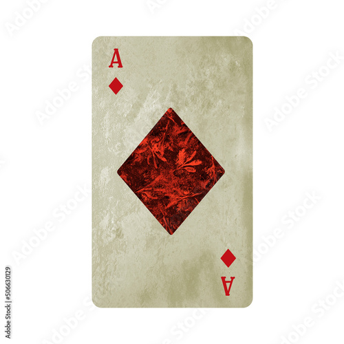 ace of diamonds, suit of diamonds, illustration photo