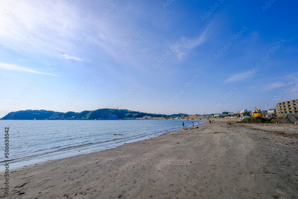 Obraz premium 神奈川県逗子市の逗子海岸