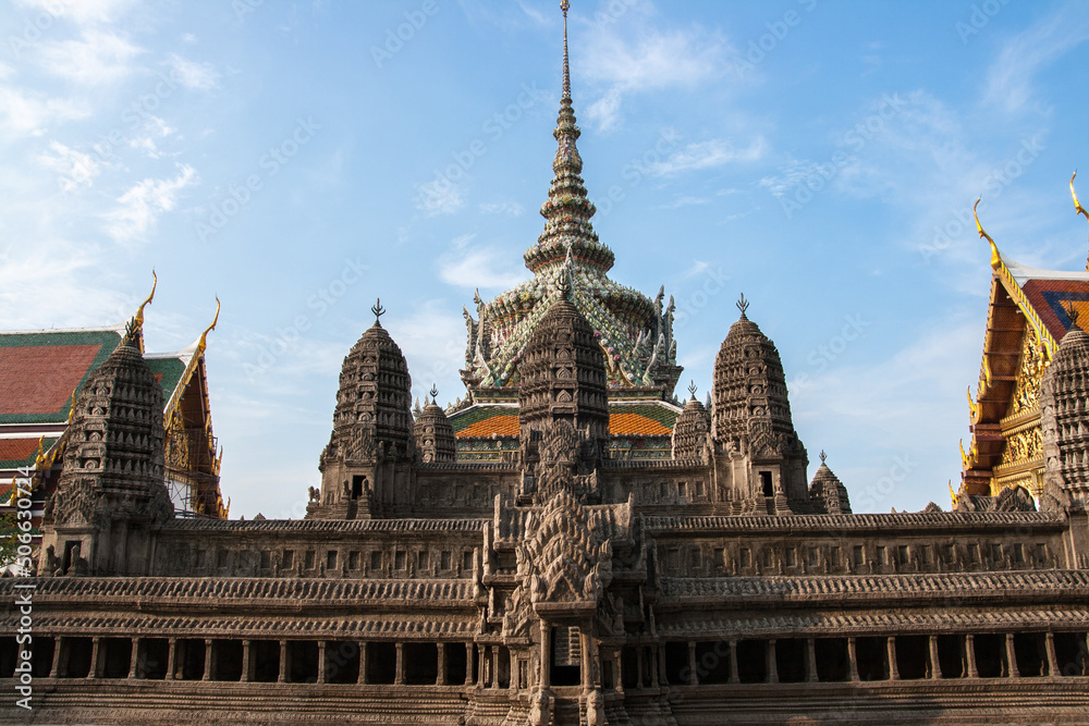 Wat Phra Kaew Temple, Landmark of Bangkok Province, Thailand