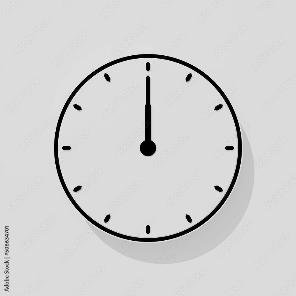 3D Rendered Clock Timer Countdown Icon Design 3D Rendered Clock Timer Countdown Icon Design