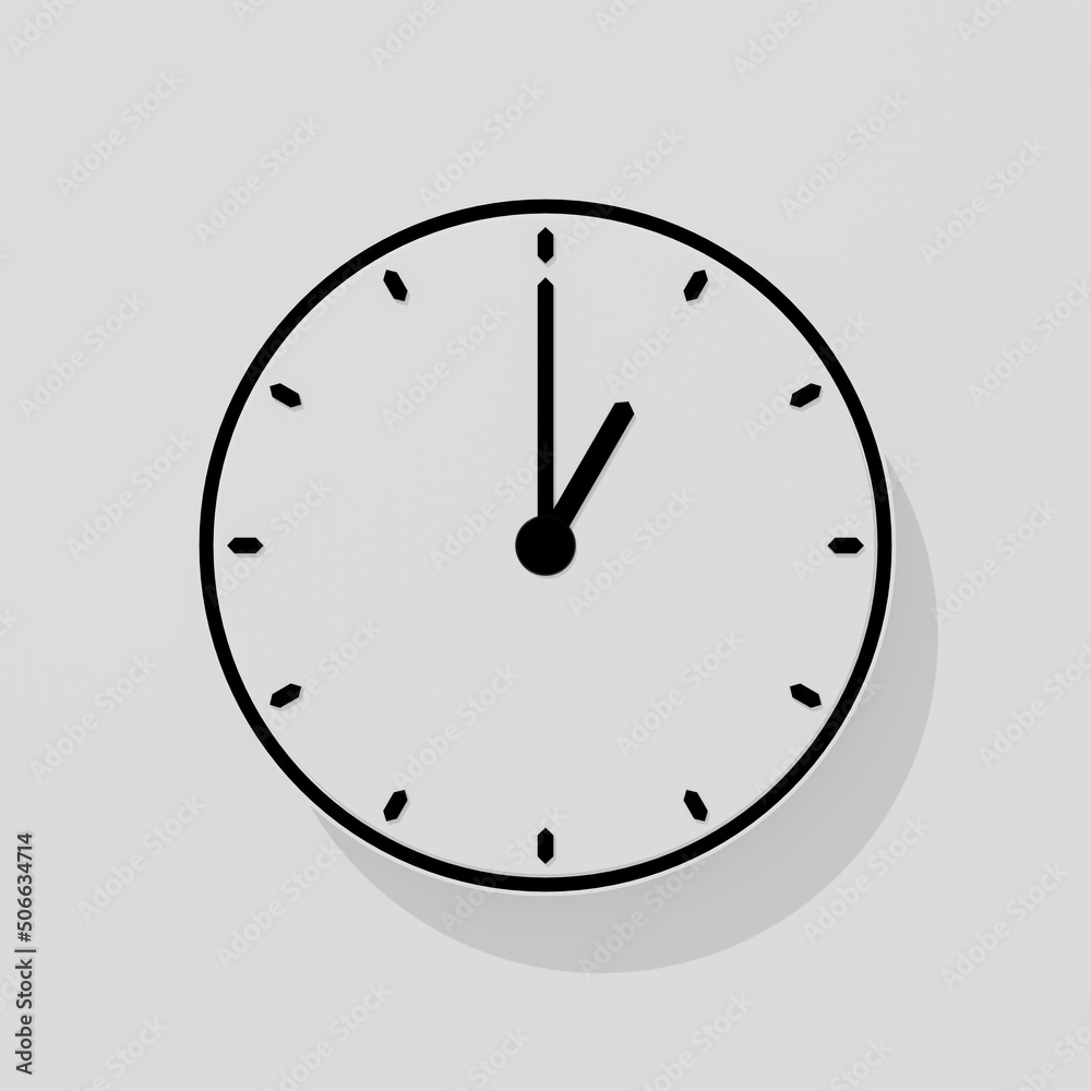 3D Rendered Clock Timer Countdown Icon Design 3D Rendered Clock Timer Countdown Icon Design